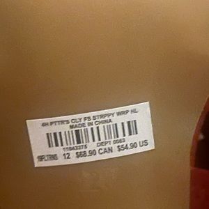 Burnt Orange strappy wedges